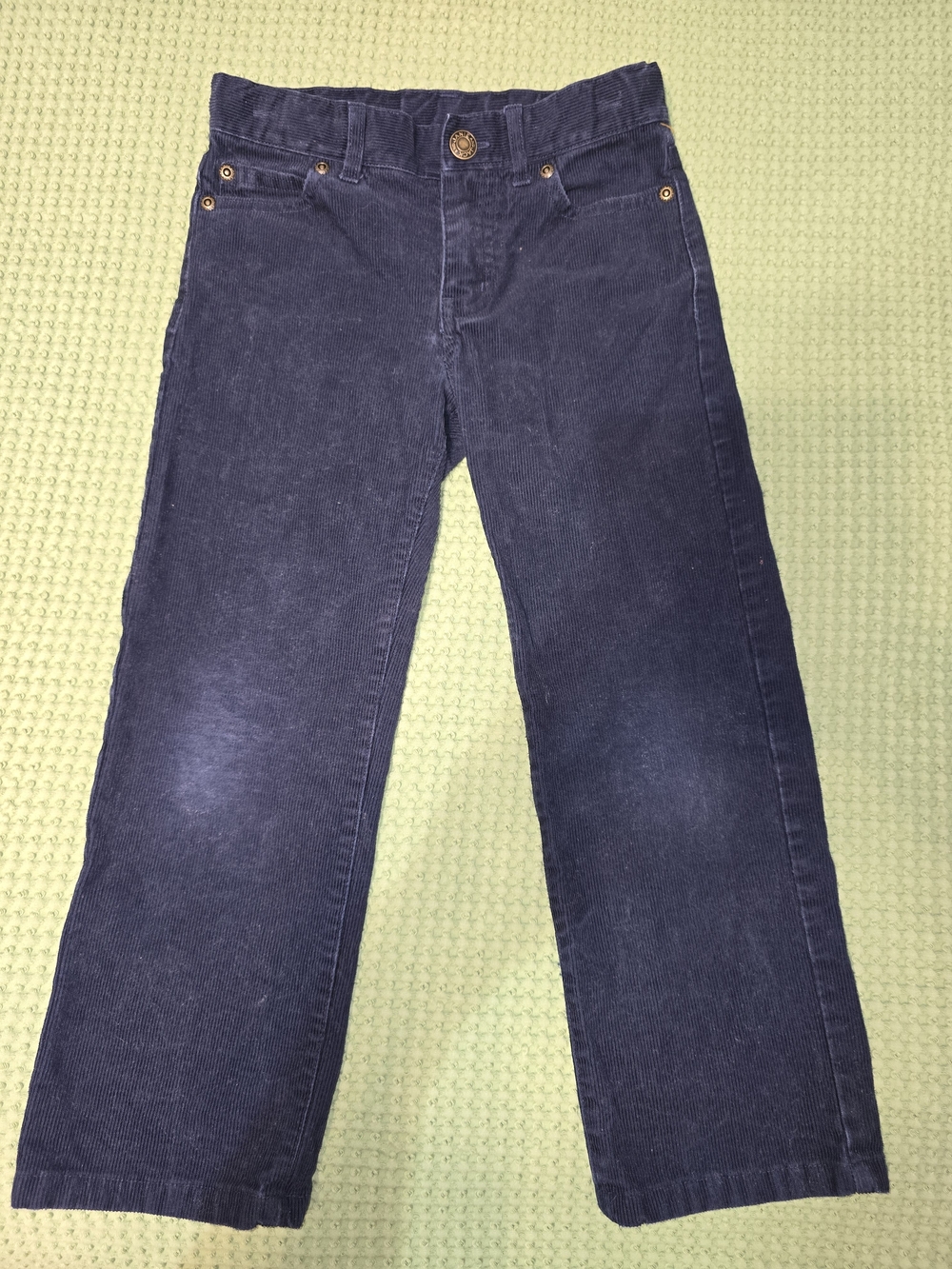 Janie and Jack Navy Straight Corduroy Jeans. 5t